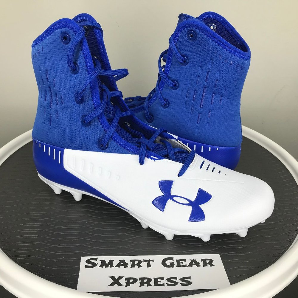 NEW Under Armour Highlight MC Blue White Cleats